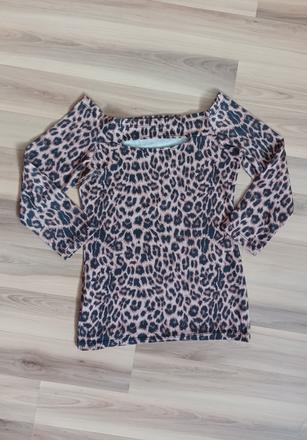 Tričko s leopardím vzorom, xs