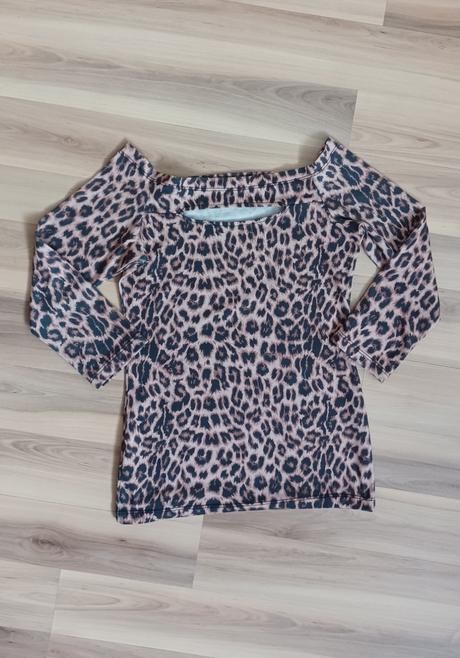 Tričko s leopardím vzorom, xs
