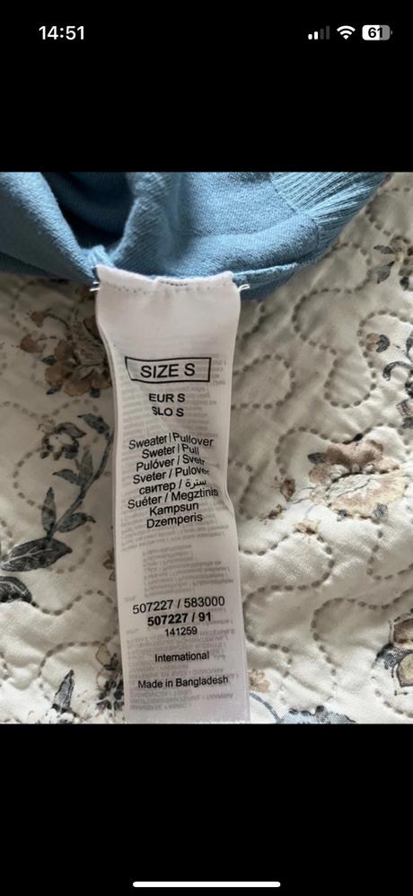 Modrý svetrík, orsay,s