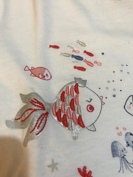 Sergent major tričko biele s rybkami, sergent major,134