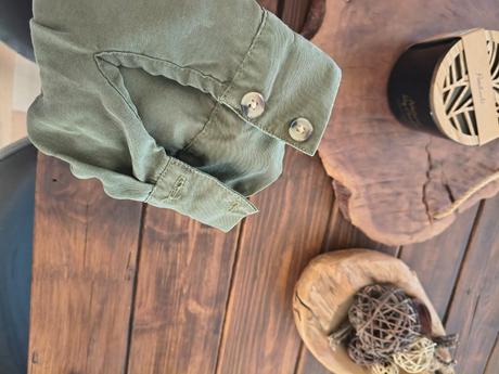 Pull&bear olivovo zelené šaty s opaskom l, pull&bear,l