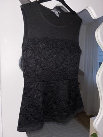 Peplum top s/m, h&m,m