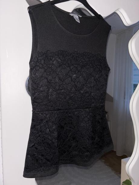 Peplum top s/m, h&m,m