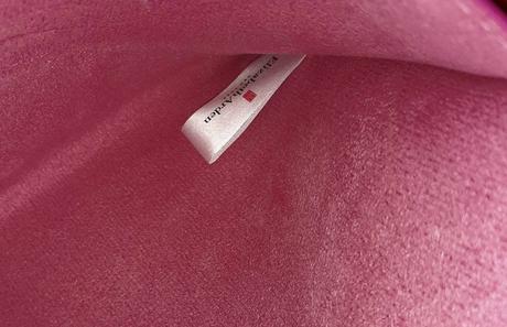 Červená listová kabelka elizabeth  arden, 