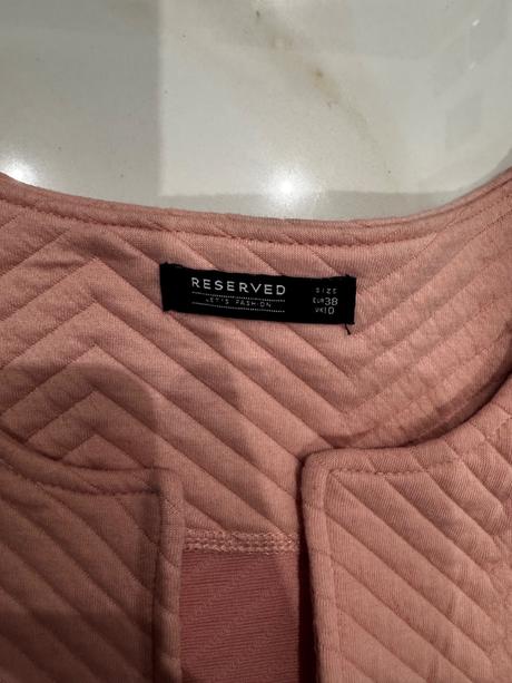 Dámsky blejzer ružový, reserved,m