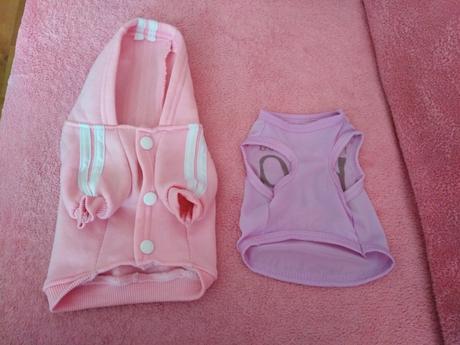 Mikina a tričko na šteňa yokra,