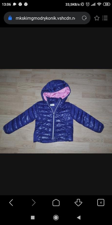 Prechodná bunda, h&m,98