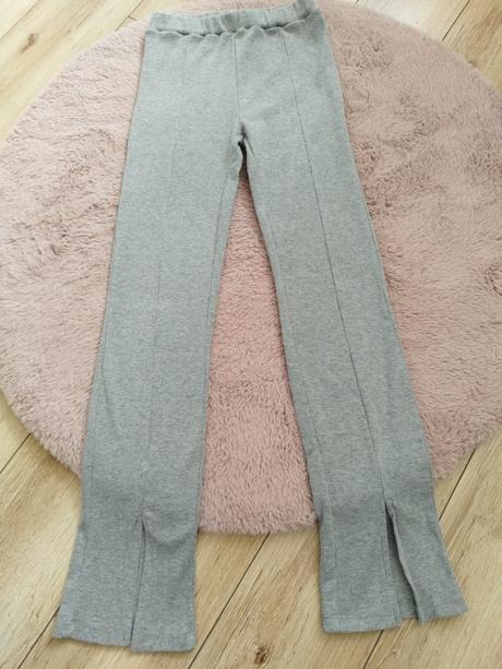 Nohavice z pruzkovaneho materialu s rozparkami, reserved,152