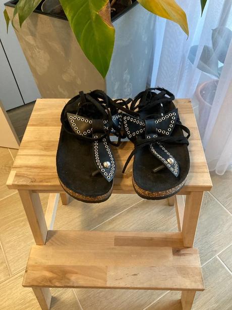 Dámske sandále na viazanie, 39