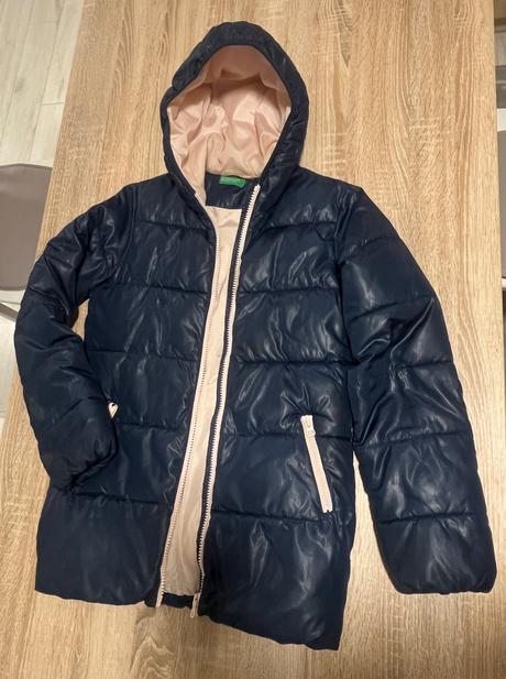 Bunda na prechod tmavomodra, benetton,146