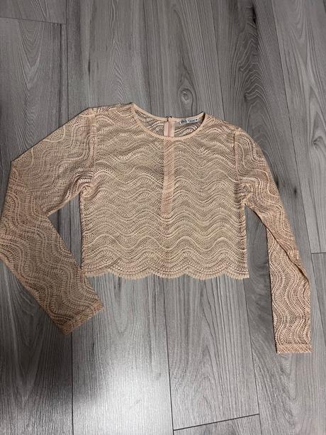 Zara top nude, zara,m