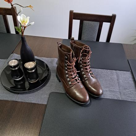 Hnedé kotníkové čižmy, graceland,38