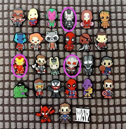 Ozdoby na kroksy - marvel,