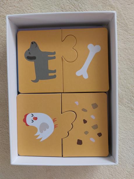 Hra - hladaj par (zviera a jedlo),