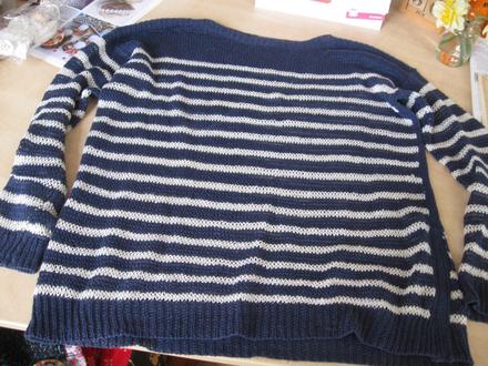 Pásikovaný sveter, xl/xxl, xl