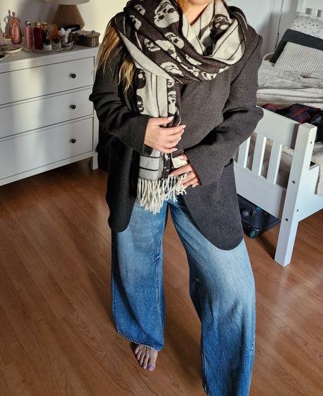 Maxi obojstranný šál, pončo ikks, xxl