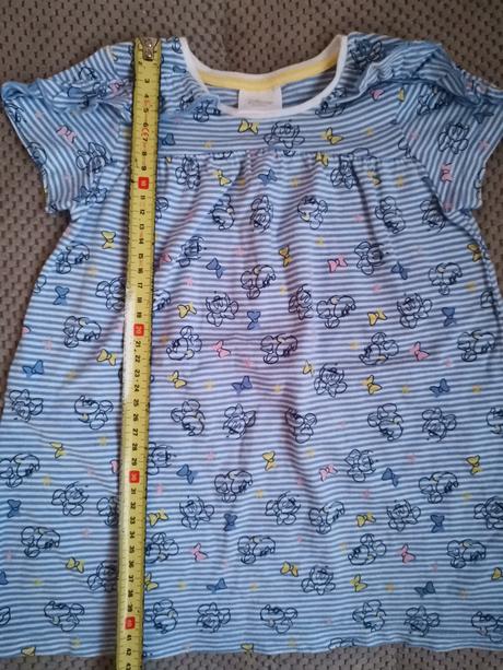 Šaty modré veľ. 9-12mes. minie, disney,80
