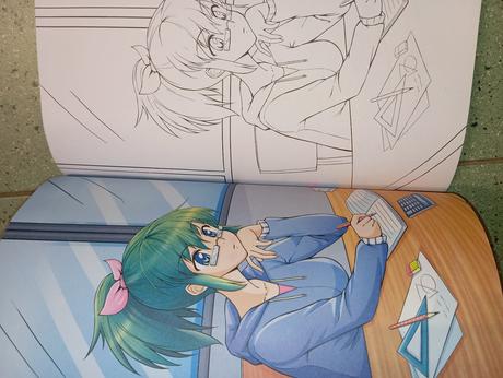 Manga omaľovánka color action, 