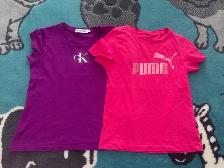 Tričko calvin klein a puma v.122/128 s poštovným, calvin klein,128