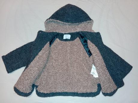Zimný vlnený kabát, zara,110