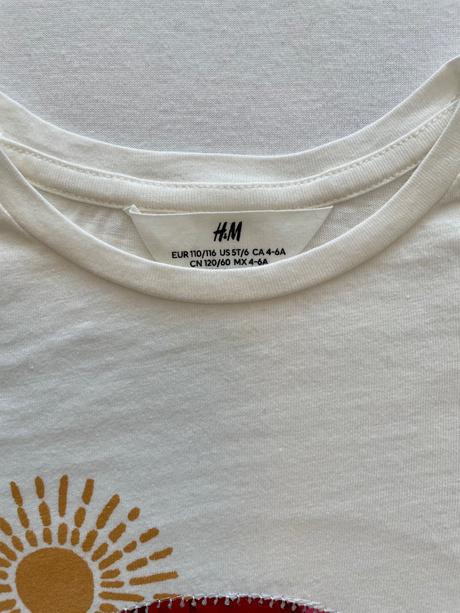 Hm tričko, h&m,110