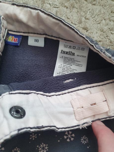 Zateplene zimne nohavice 110, lupilu,110