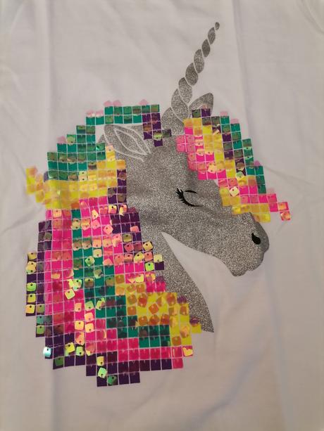 Dievčenské tričko s jednorožcom, f&f,164