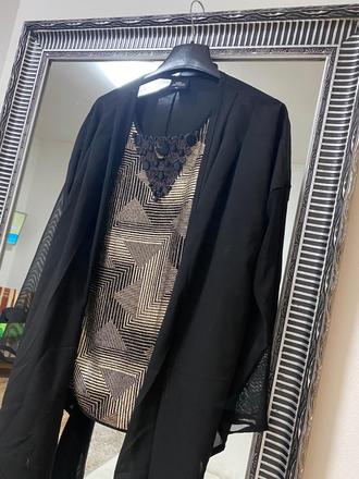 Zlatý top so šifonovym prehozom, 42