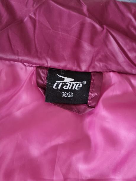 Bordová prešívaná vesta 36-38 crane, s