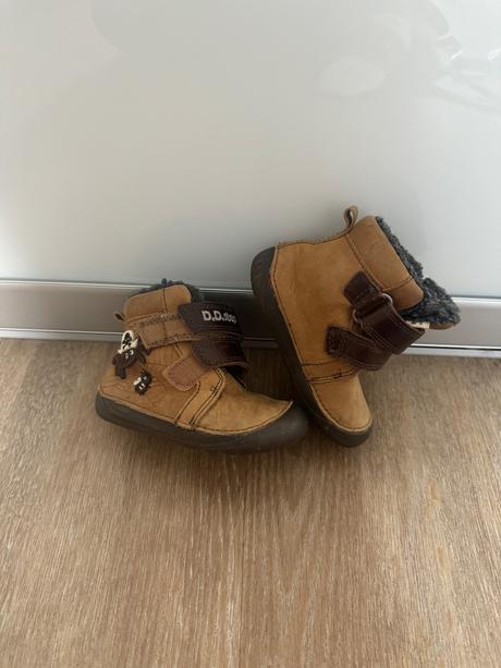 Kožené vyteplené barefoot d.d.step, d.d.step,21