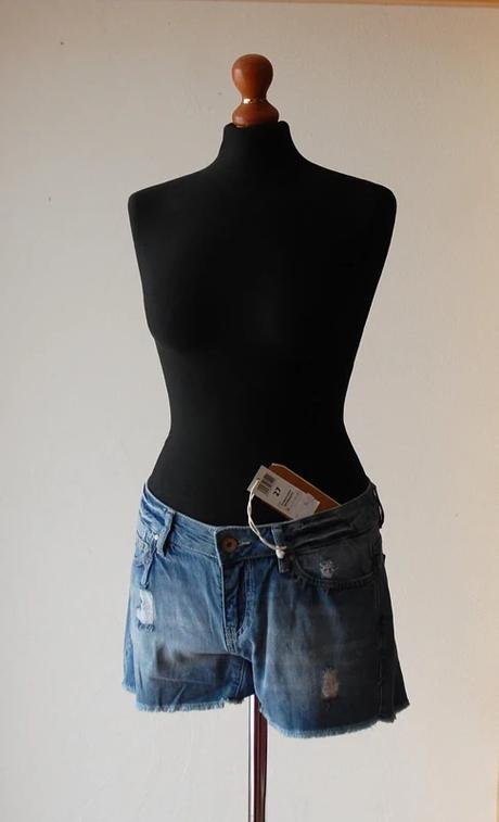 Štýlové rifľové šortky, timeout,s