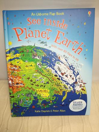 Usborne flap book see inside planet earth, 