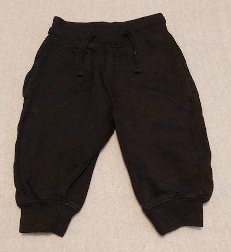 Tepláky čierne h&m 74, h&m,74