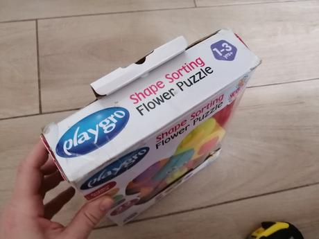 Skladacie puzzle kvetina s tvarmi, playgro,