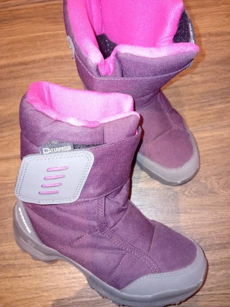 Dievčenské hrejivé nepremokavé čižmy - veľ.33, decathlon,33