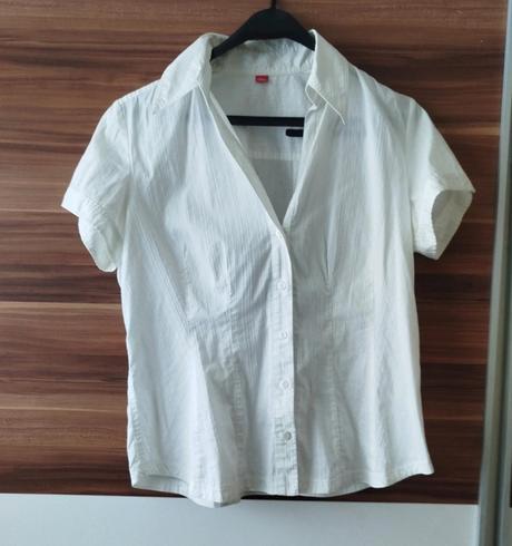 Biela košeľa s krátkym rukávom, s.oliver,xl