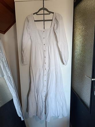 Asos biele midi šaty, s