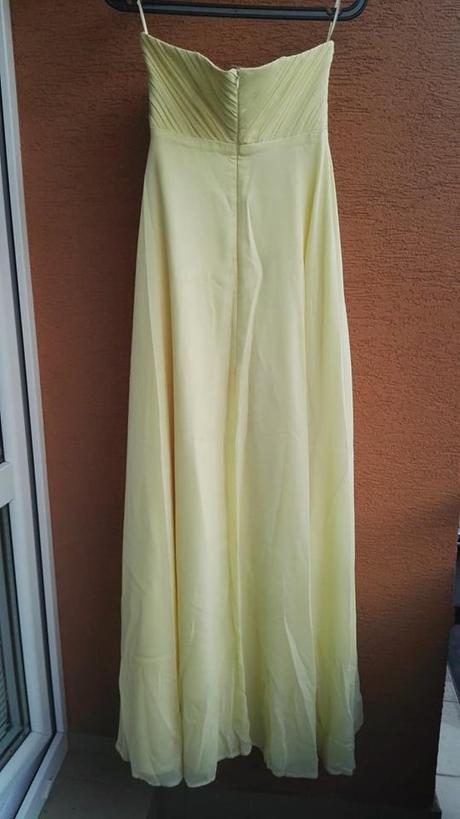 Pastelové, jasné, žlté šaty 38, 38