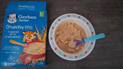 GERBER Junior nemliečna kaša jahodová s chrumkavými kúskami