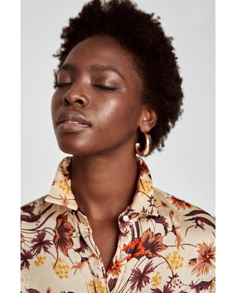 Zara bezova bluzka s kvetmi vel.s a m, zara,m / s