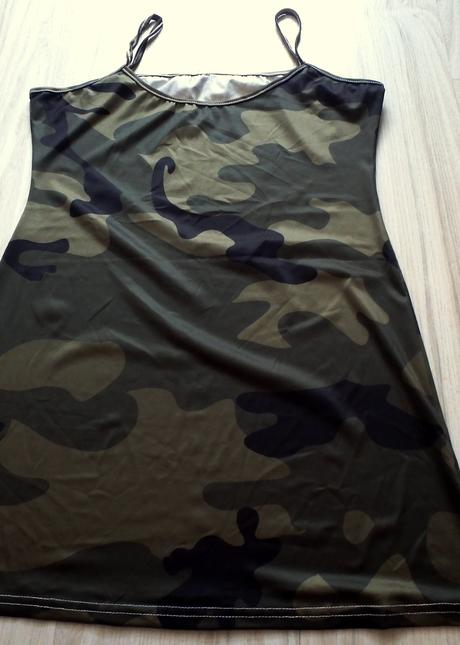 Army maskáčové zelené minišaty/tunika, v. m/l/xl, s