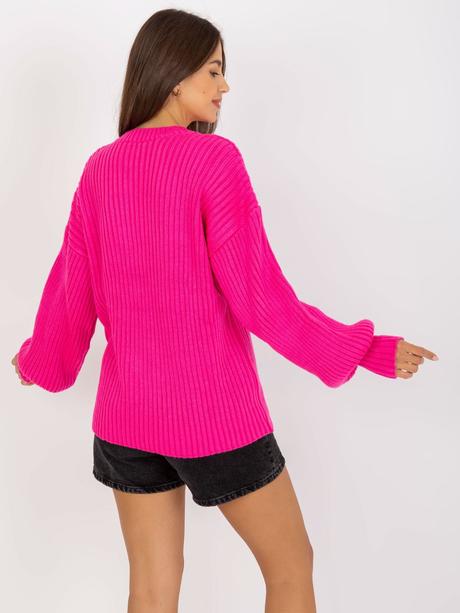 Dámsky pulover mia ružová fluo, 