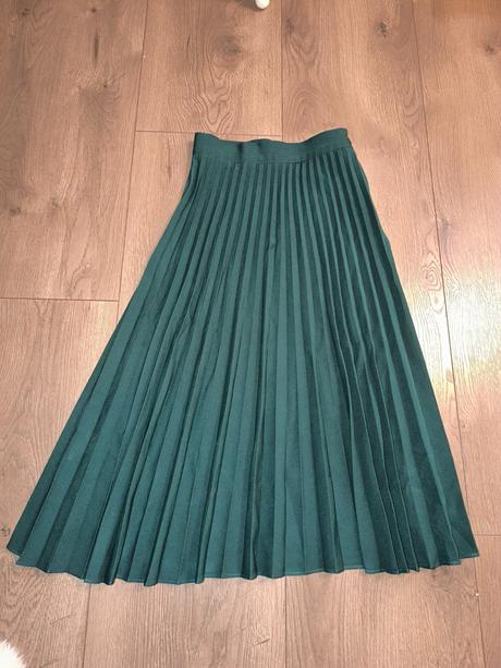 Plysovana sukňa midi, s