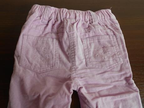 Bledofialové kordové nohavice, f&f,74