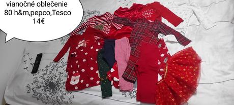 Vianočné oblečenie 80 dievča, 80