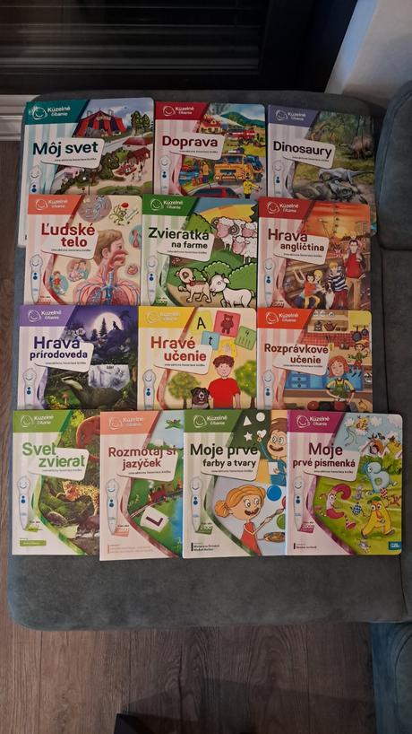 Albi knihy, kúzelné čítanie, doprava, dinosaury,