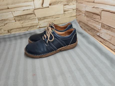 Josef seibel 37 - dámske kožené modré topánky, 37