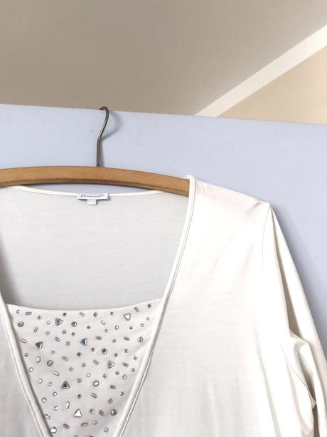 Luxusný top/ tričko s kamienkami, favab,xl
