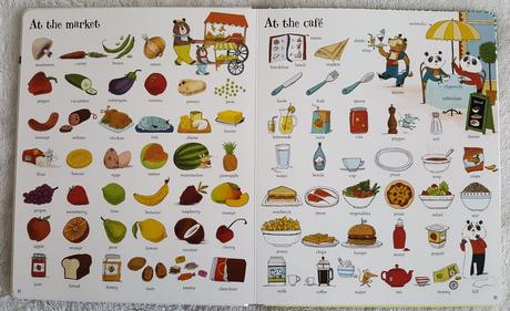 Usborne - big book of english words, food,