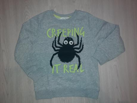 Mikina s pavúčikom 110/116, h&m,116